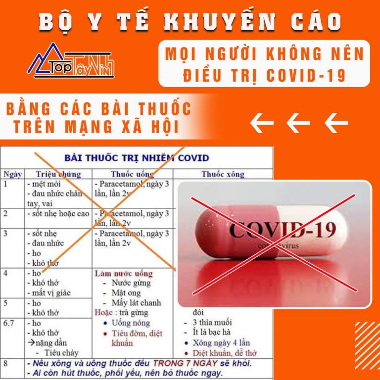 bộ Y Tế khuyến cáo mọi người không nên tự điều trị Covid – 19 bằng các bài thuốc trên mạng xã hội 01